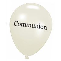 Lot de 8 Ballons Blancs Marqués Communion