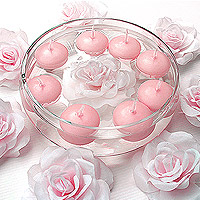 Bougies Flottantes Rose x6