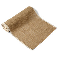 Chemin de Table en Jute Bordure Dentelle 36cm