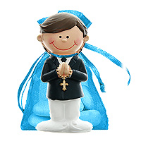 Lot de 6 Figurines Communion Style Bd avec Dragées