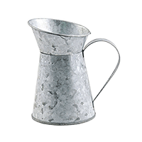 Petite Cruche à Lait en Zinc 10cm Déco 