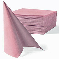 Grandes Serviettes Papier Aspect Tissu Rose Blush x40