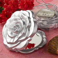 Le Petit Miroir de Poche en forme de Rose