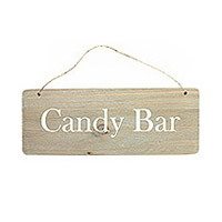 Pancarte en Bois Candy bar