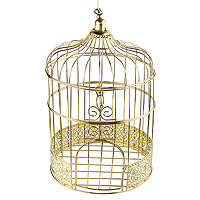 Tirelire Urne Cage Dorée